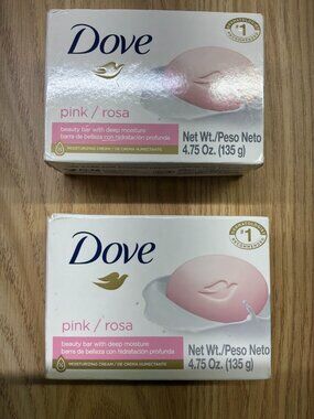 Dove Pink Bar Soap 135gm 4.75 oz, 2 Bar